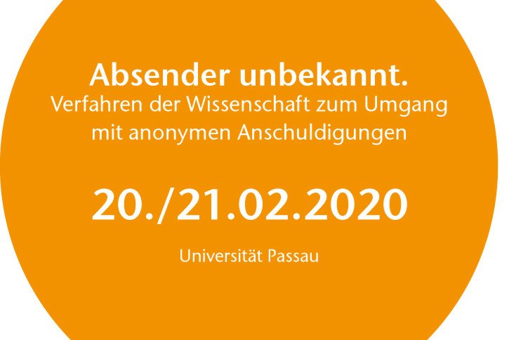 Einladung zur Tagung &bdquo;Absender unbekannt"