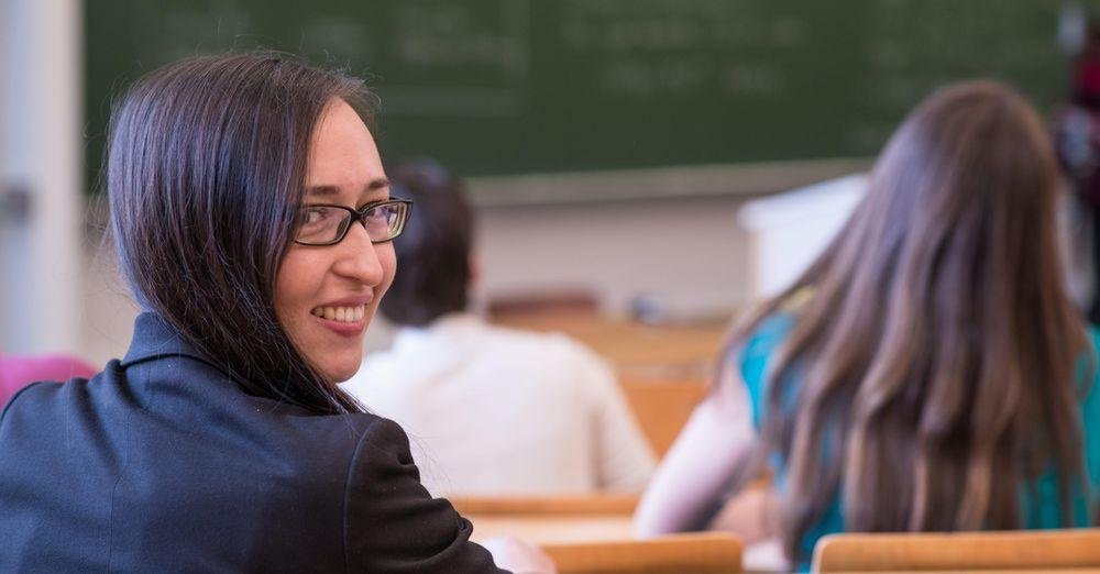 Studentin in einer Vorlesung