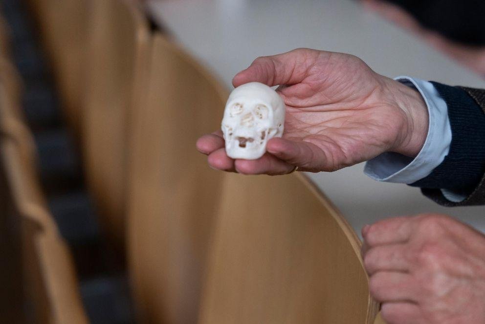 Sch&auml;del einer peruanischen Mumie