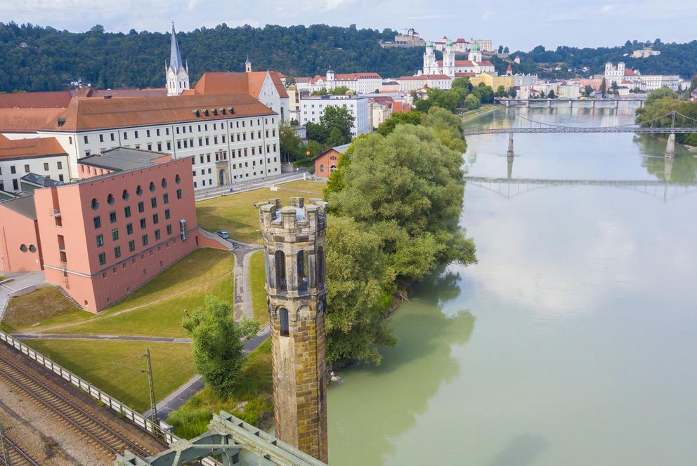 Luftbild Campus Universität Passau