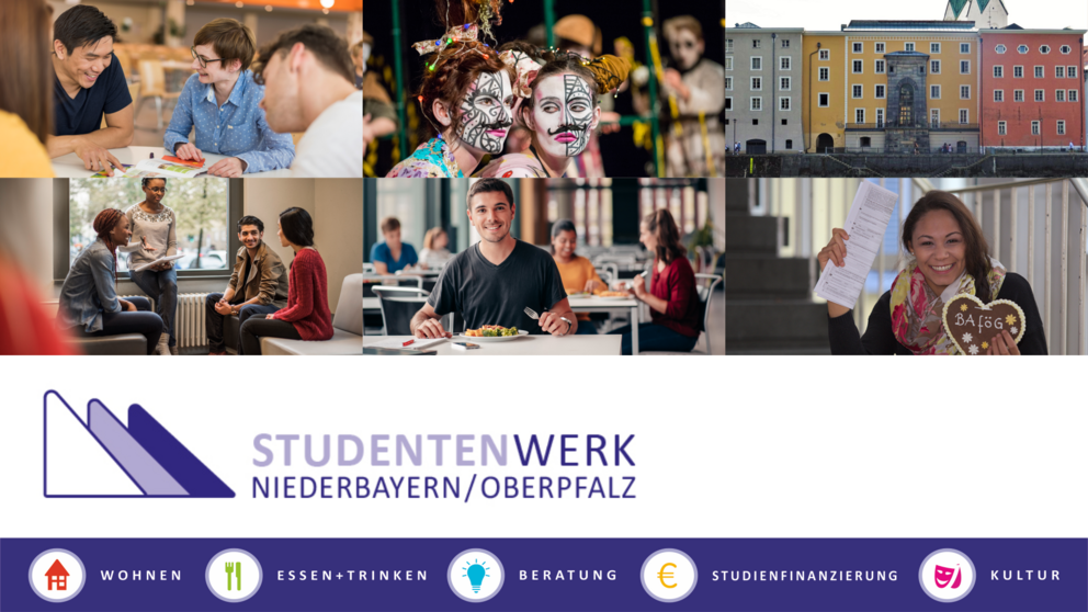 Banner des Studentenwerk Niederbayern/Oberpfalz