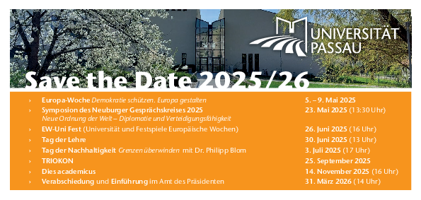 Leaflet listing the events referred to in the news item