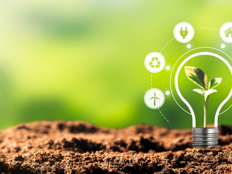 Renewable, sustainable energy sources concept Digitalisierung für Nachhaltigkeit mit Energy++