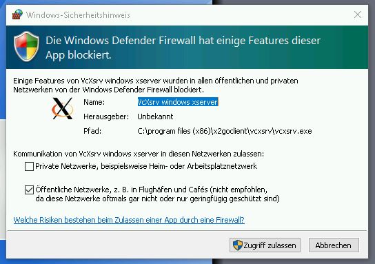 x2Go Server Firewall