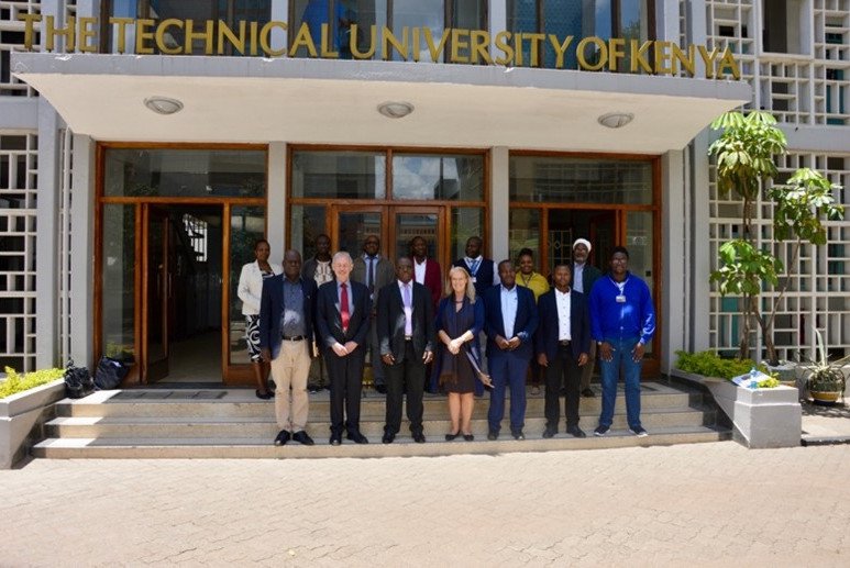Prof. Posegga and Ms. Schindler-Kovats visiting the Technical University of Kenya in 2023.