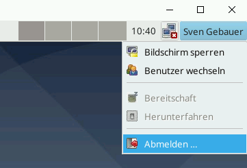 x2go-Login Grafik Trennen
