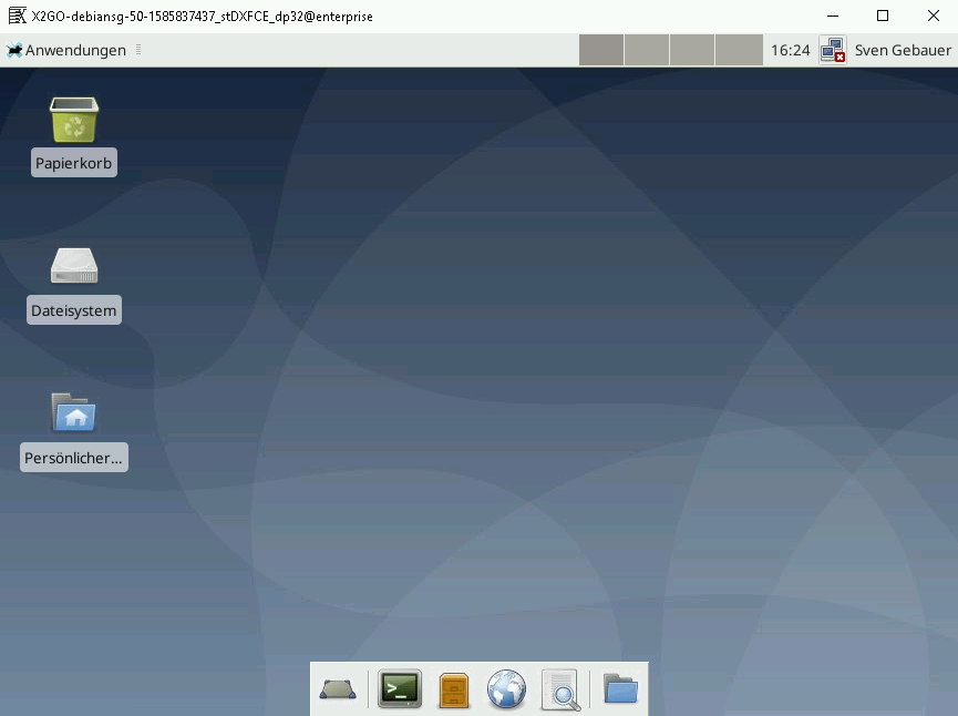 x2go-Login Grafik