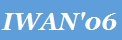 Logo IWAN 2006 Logo IWAN 2006