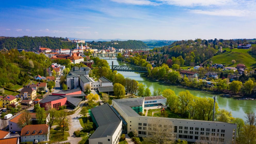 Luftbild Campus der Universität Passau