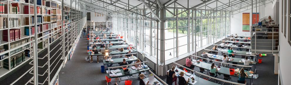 The Central Library reading room of the University of Passau